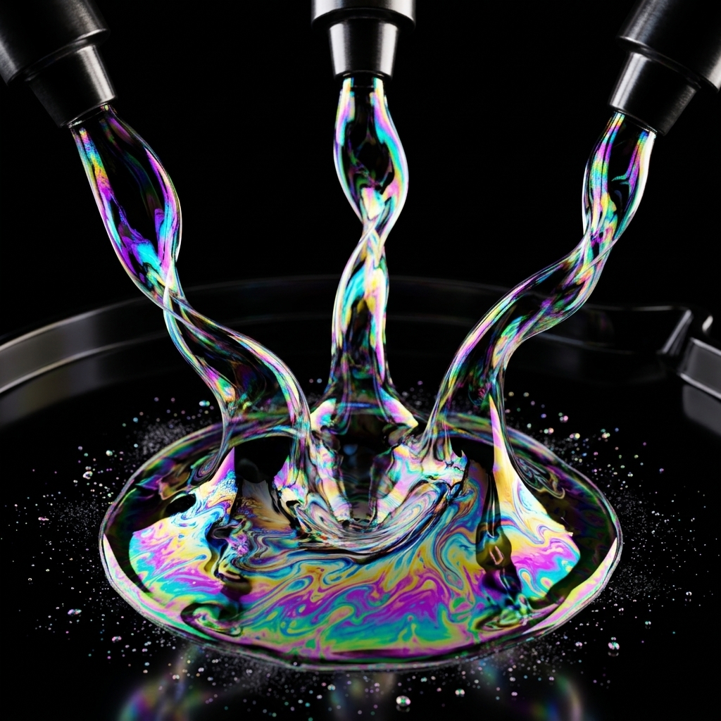 Iridescent 3-Component Fluid Blend